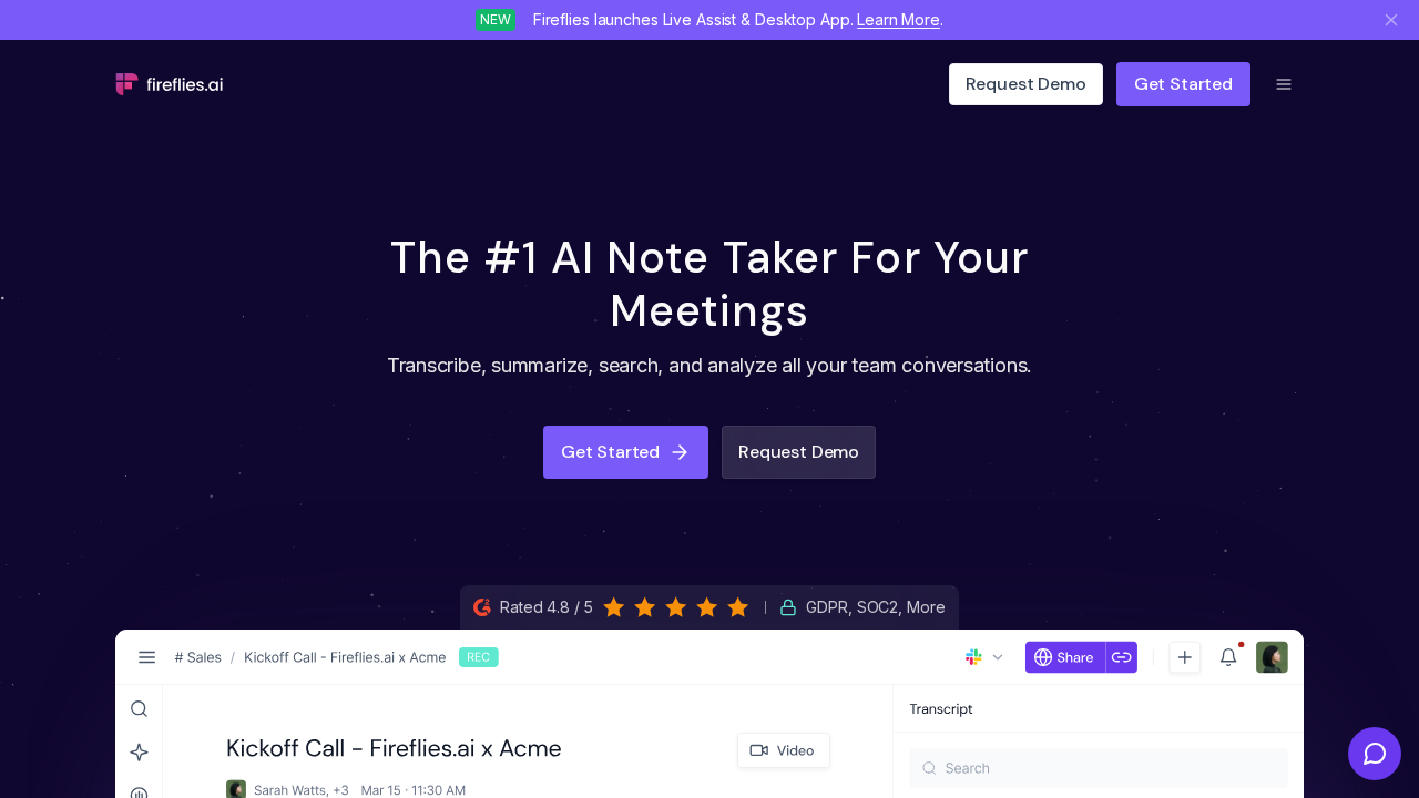 Fireflies.ai screenshot
