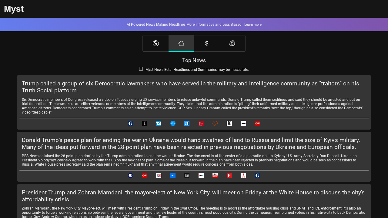 Myst News screenshot