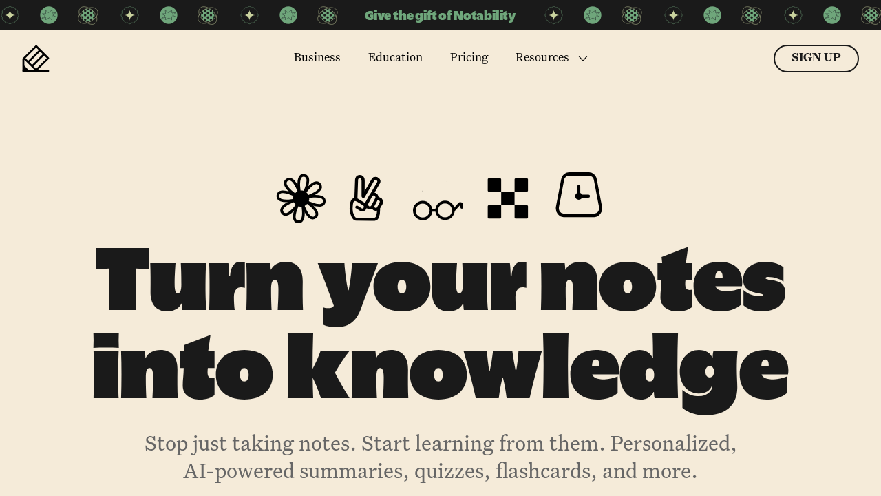 Notability.ai screenshot