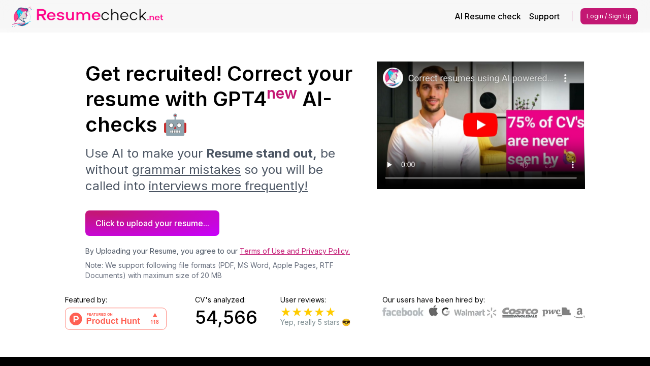 ResumeCheck screenshot