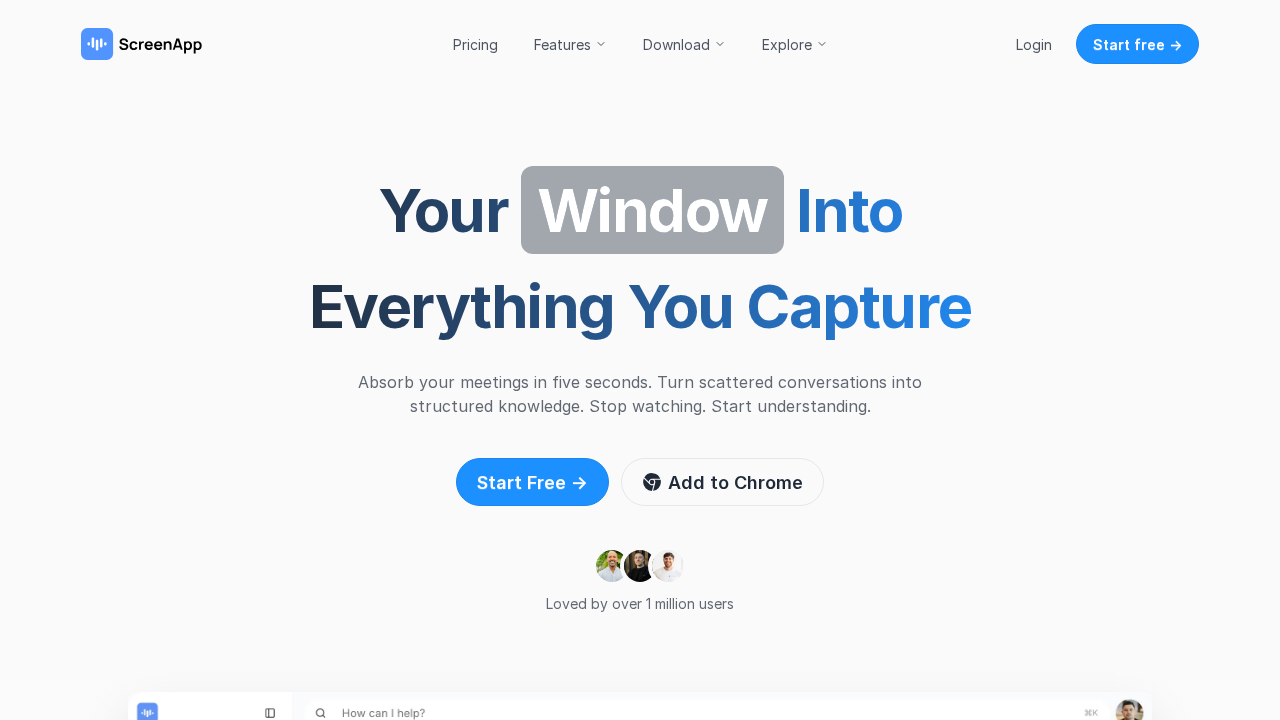 Screenapp screenshot
