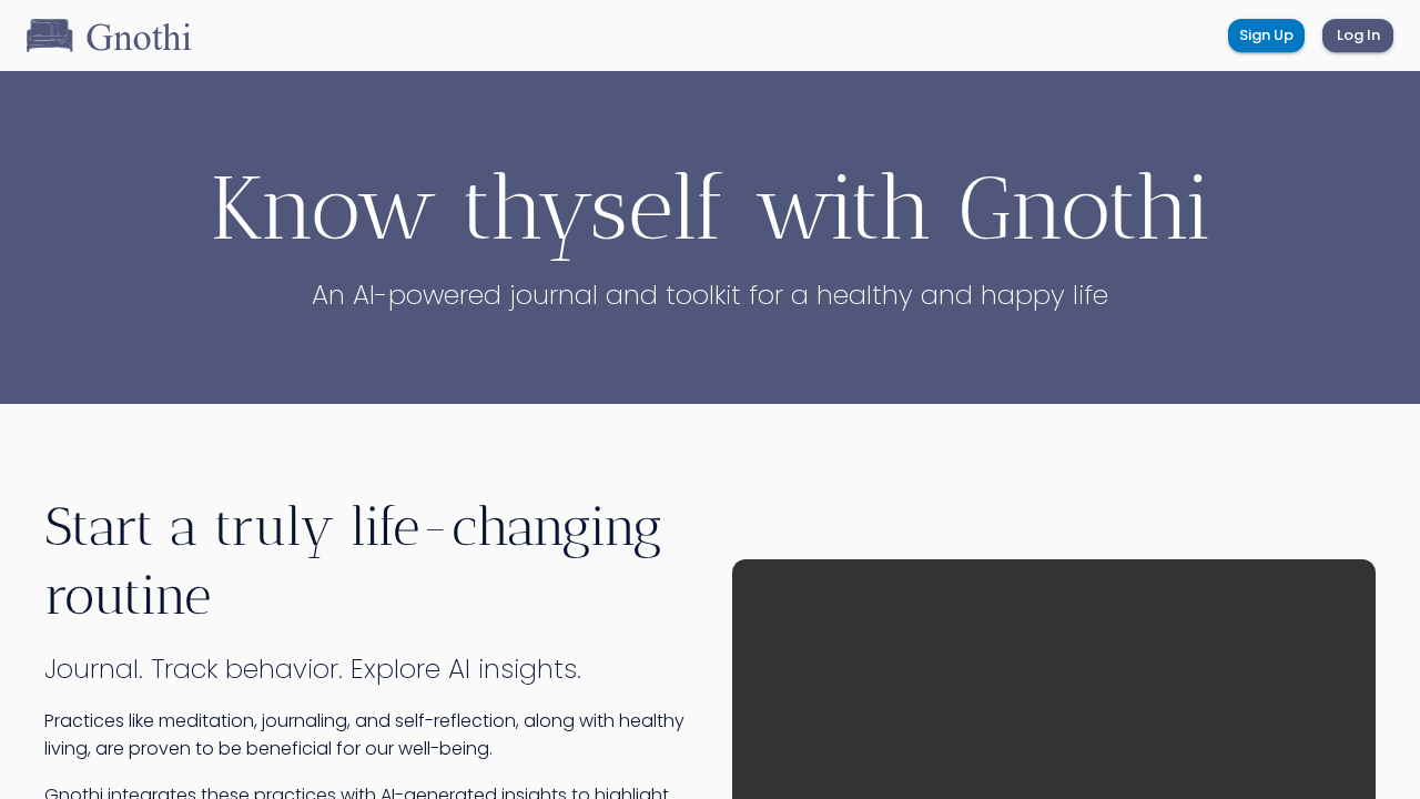 Gnothi AI screenshot