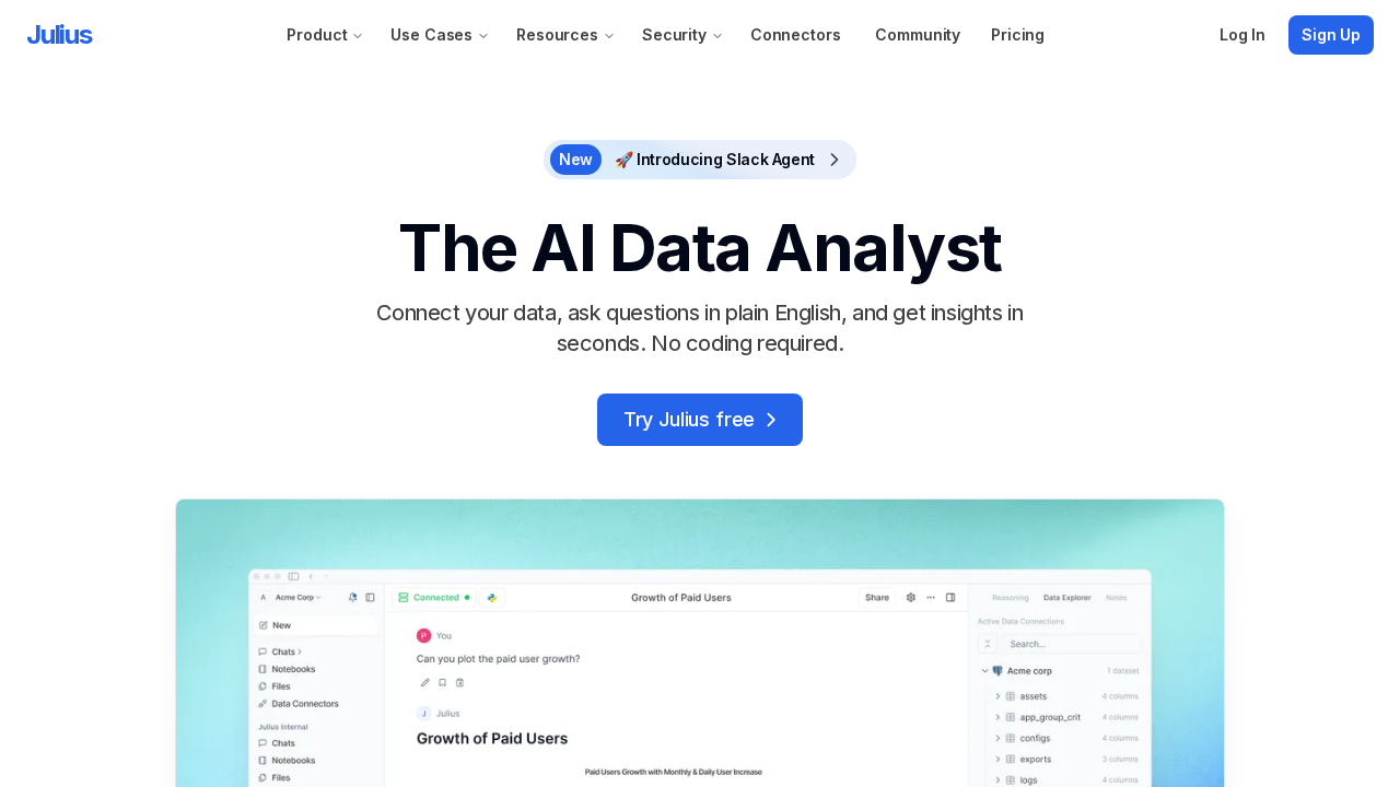 julius.ai screenshot