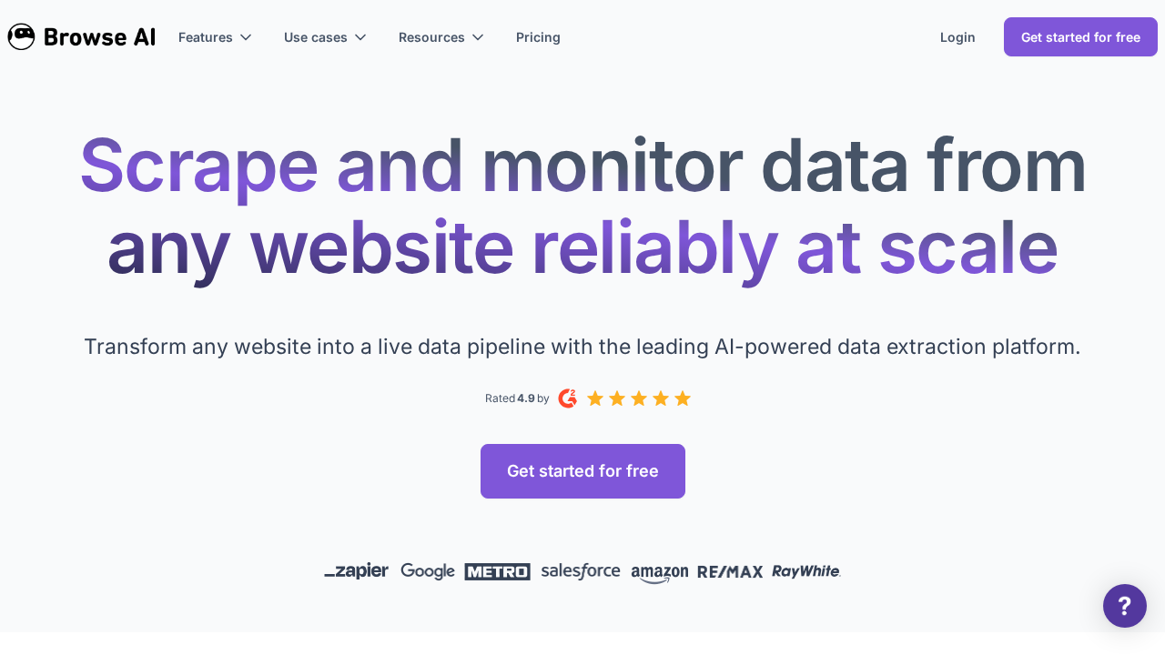 Browse AI screenshot