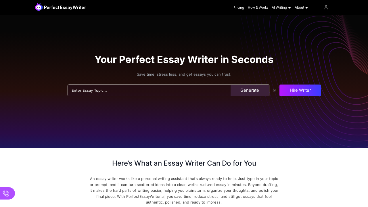 PerfectEssayWriter screenshot