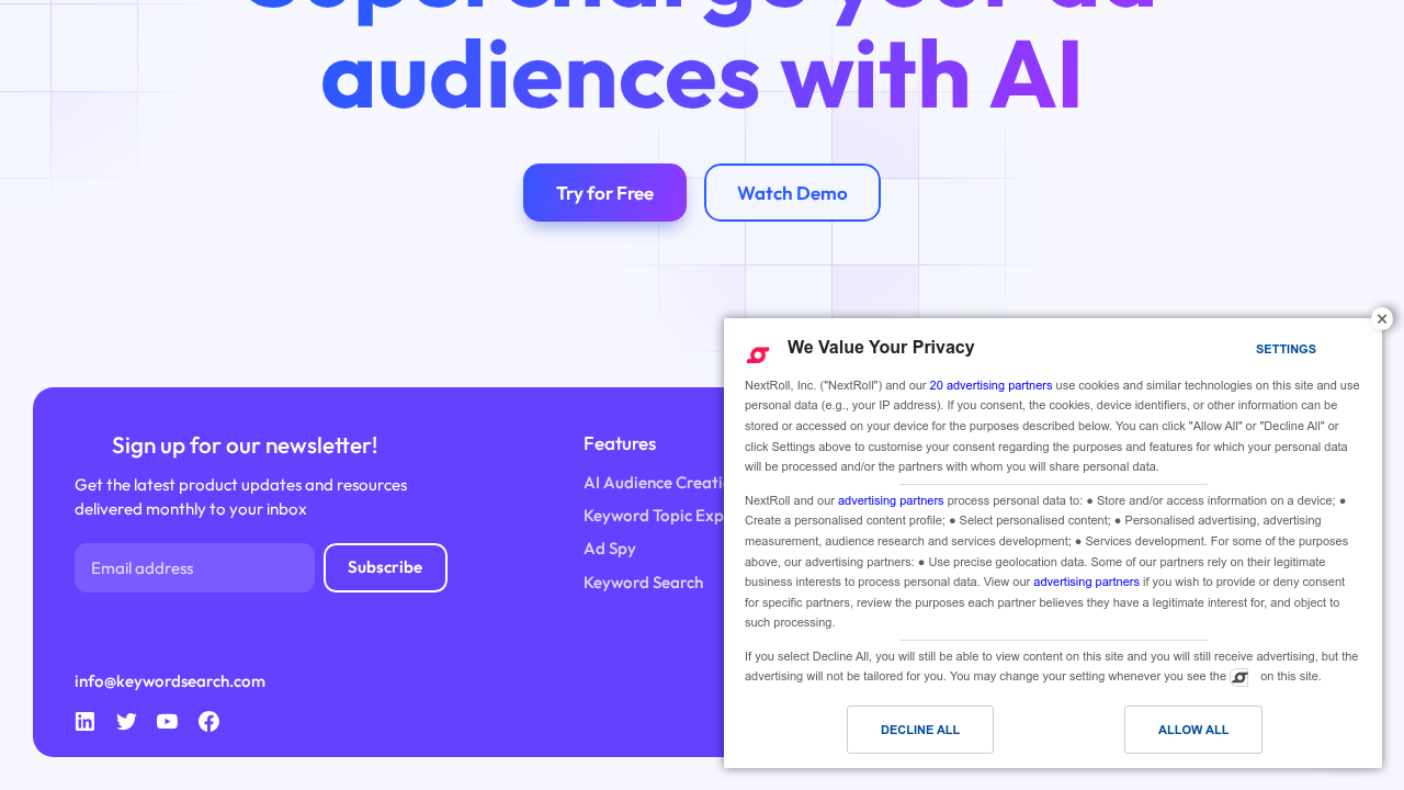 KeywordSearch screenshot