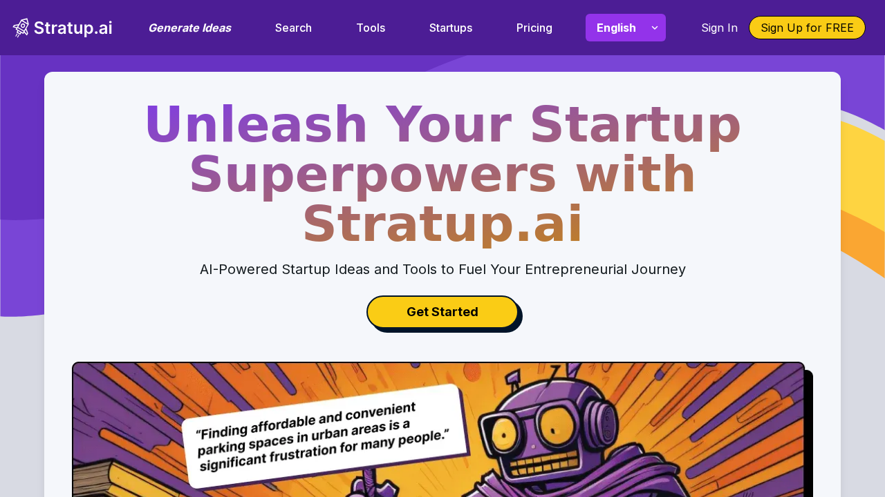 Stratup.ai screenshot