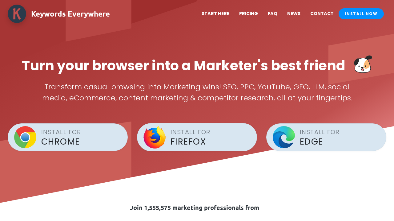 Keywords Everywhere screenshot