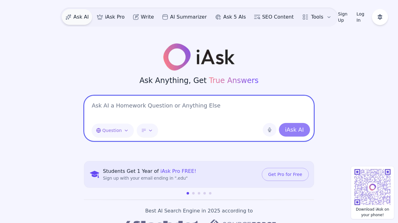 iAsk.AI screenshot