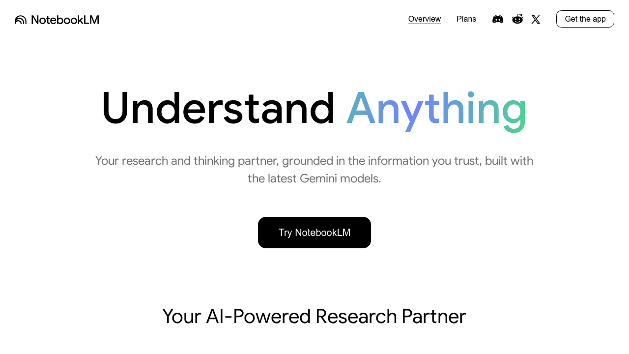 NotebookLM screenshot