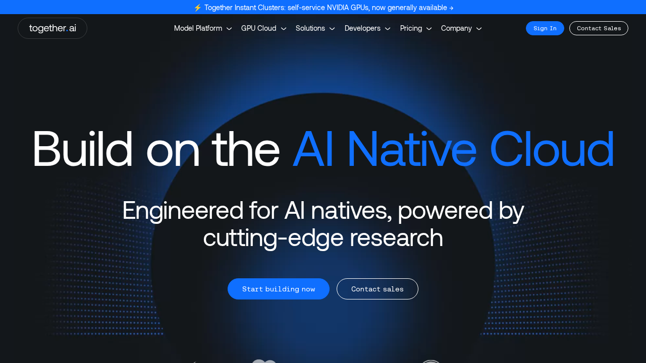 Together AI screenshot