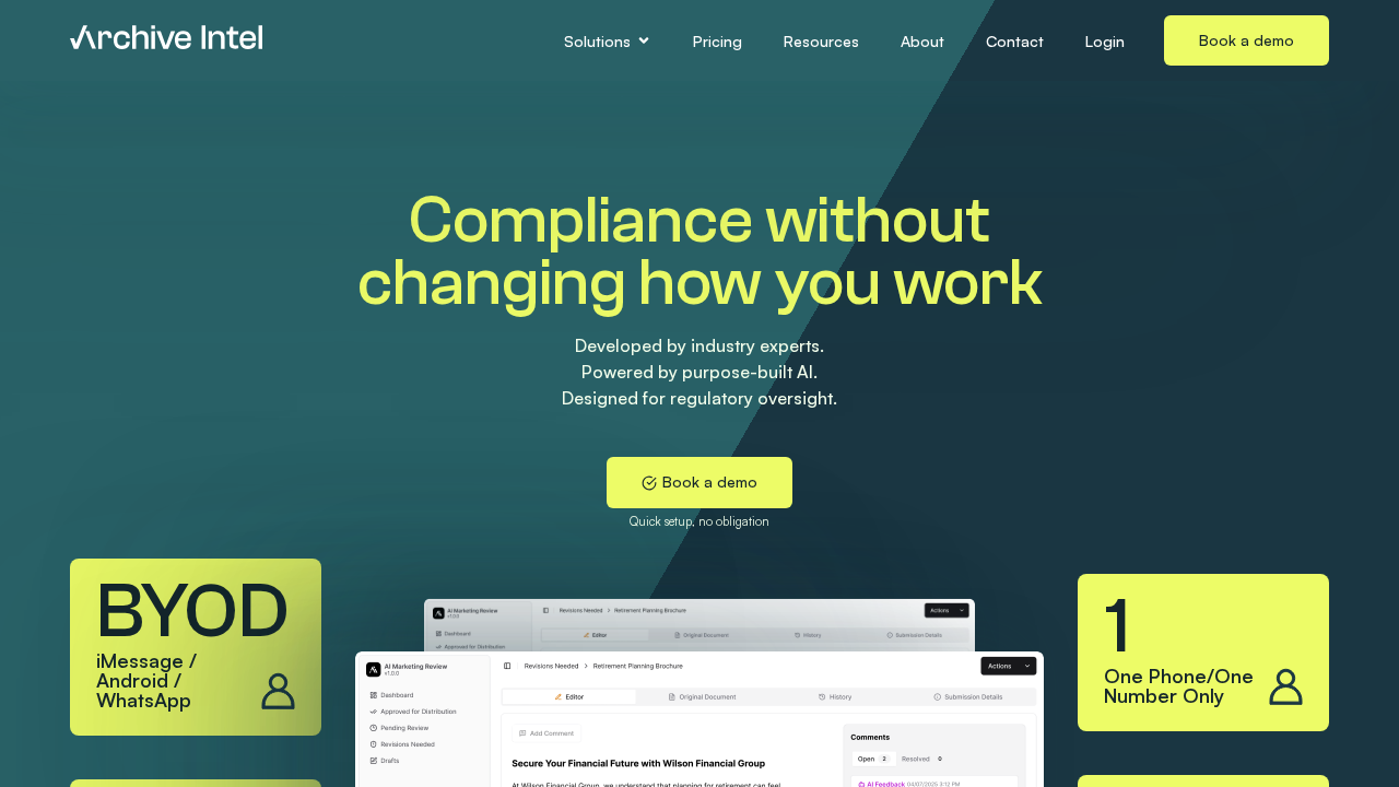 Archive Intel screenshot