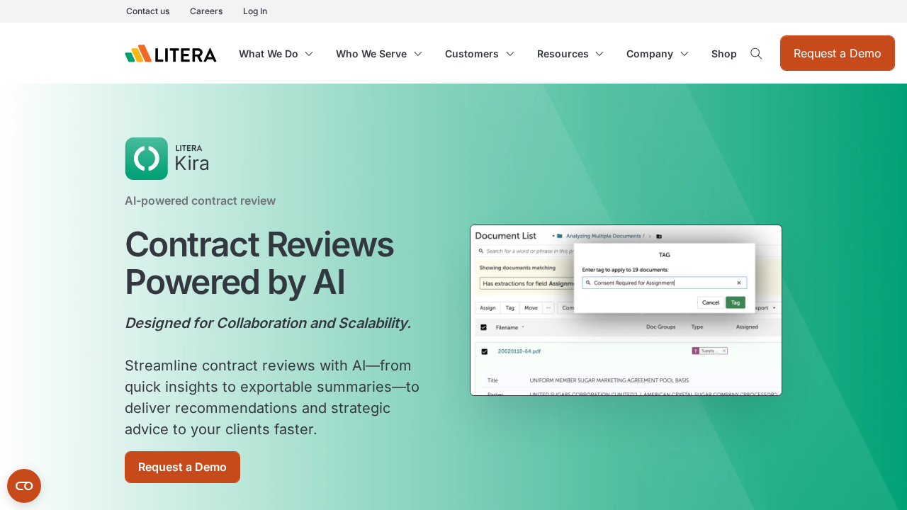 Kira Systems screenshot