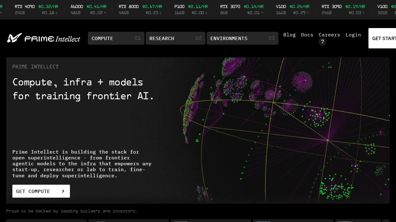 Prime Intellect screenshot