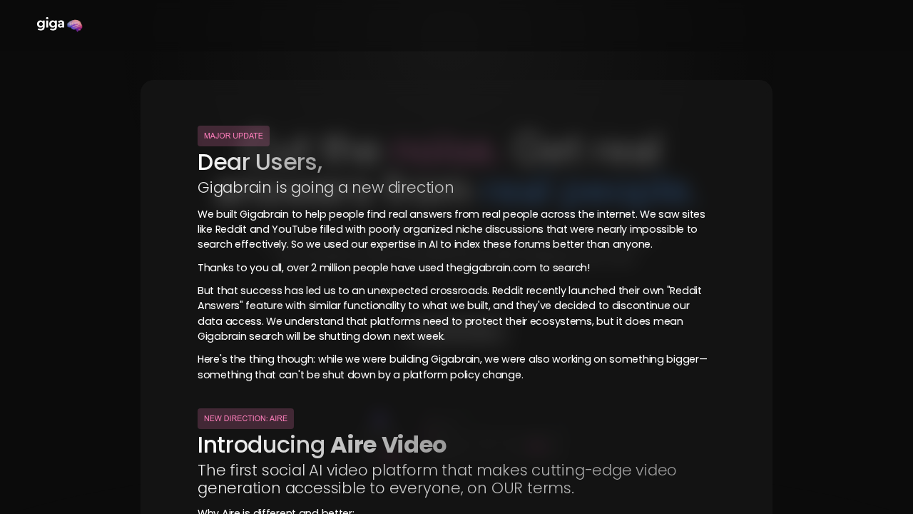 GigaBrain screenshot