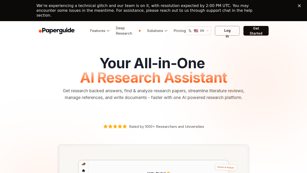 Paperguide screenshot