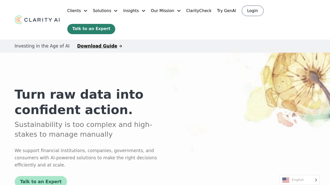Clarity AI screenshot