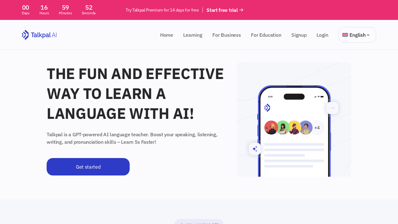 talkpal.ai screenshot