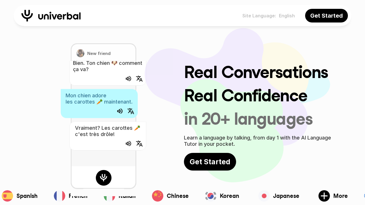 Univerbal screenshot