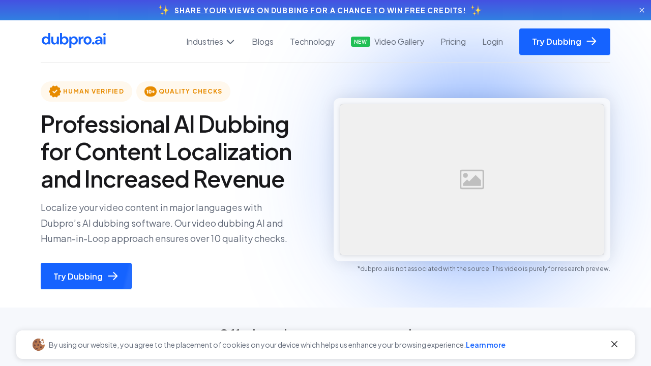 Dubpro.ai screenshot