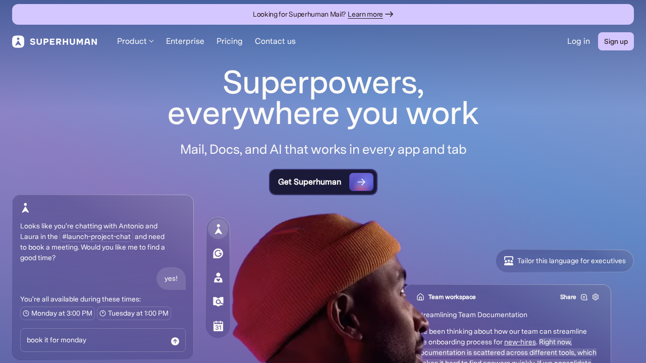 Superhuman screenshot