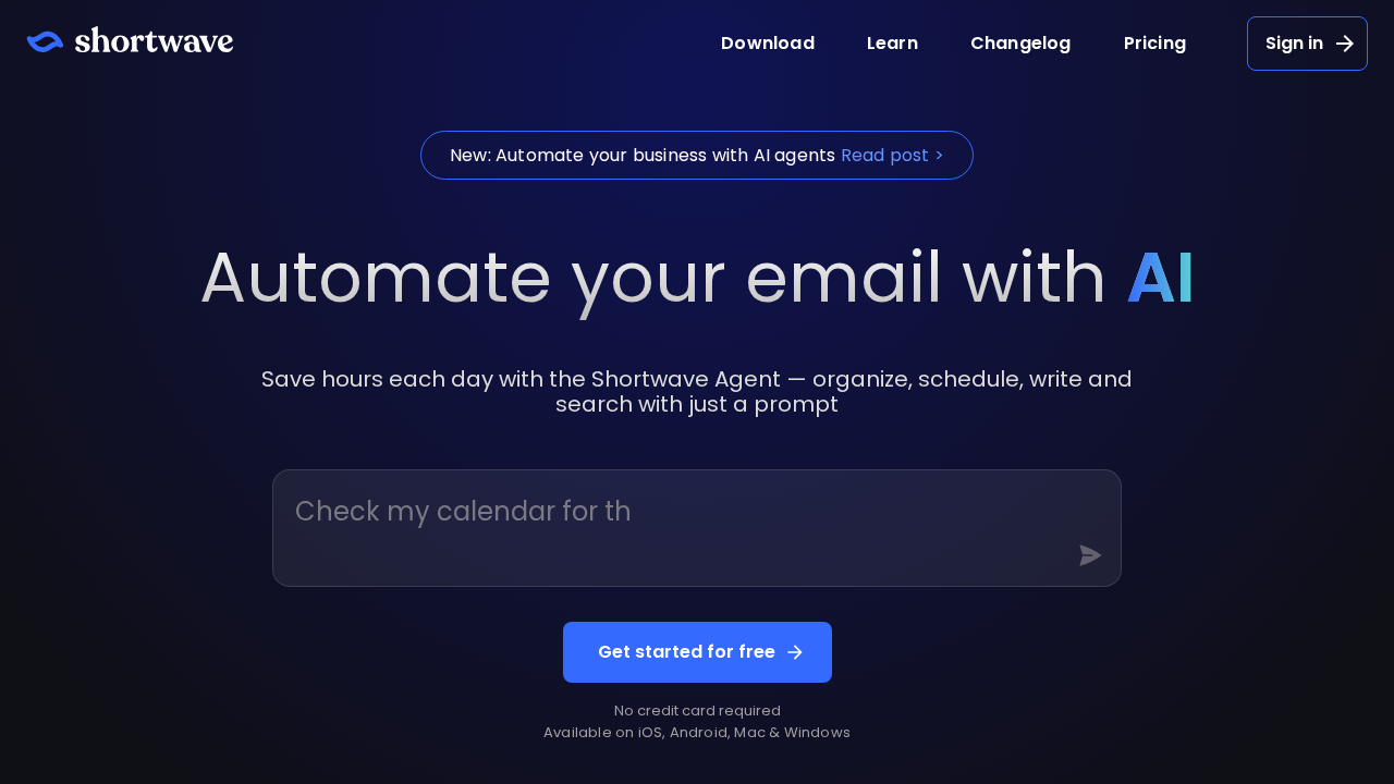 Shortwave screenshot