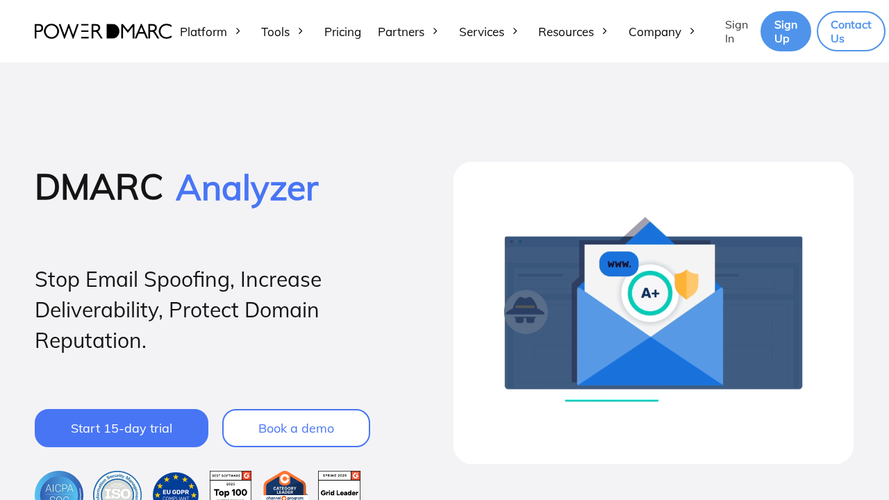 PowerDMARC screenshot