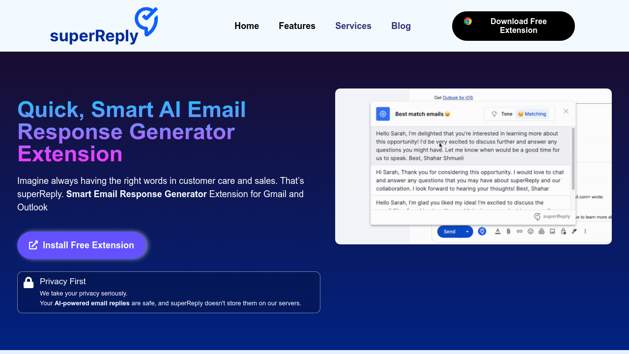 Superreply screenshot