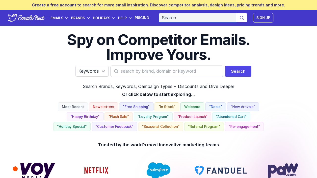 Emails Nest screenshot