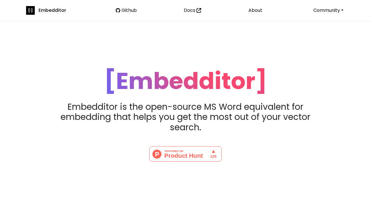 Embedditor screenshot