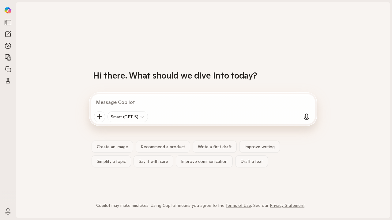 Microsoft Copilot screenshot