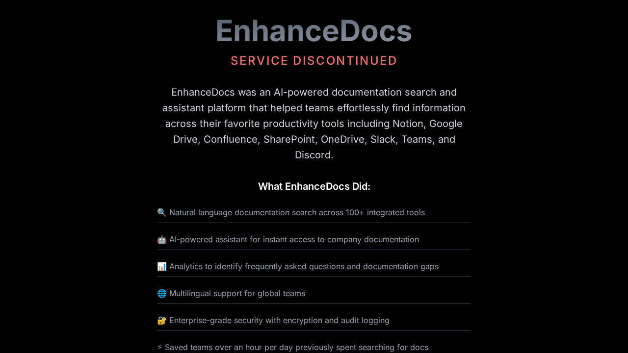EnhanceDocs screenshot