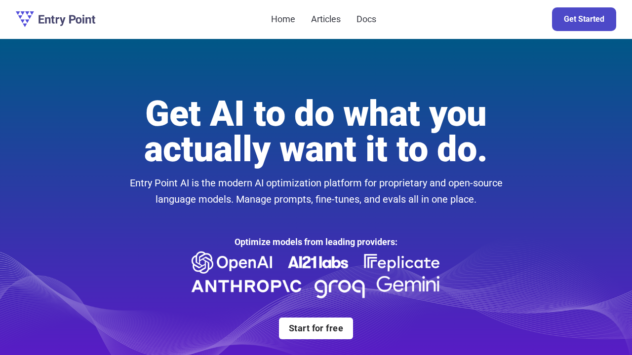 Entry Point screenshot