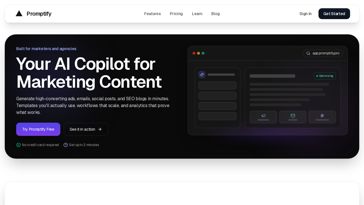 Promptify Editor screenshot