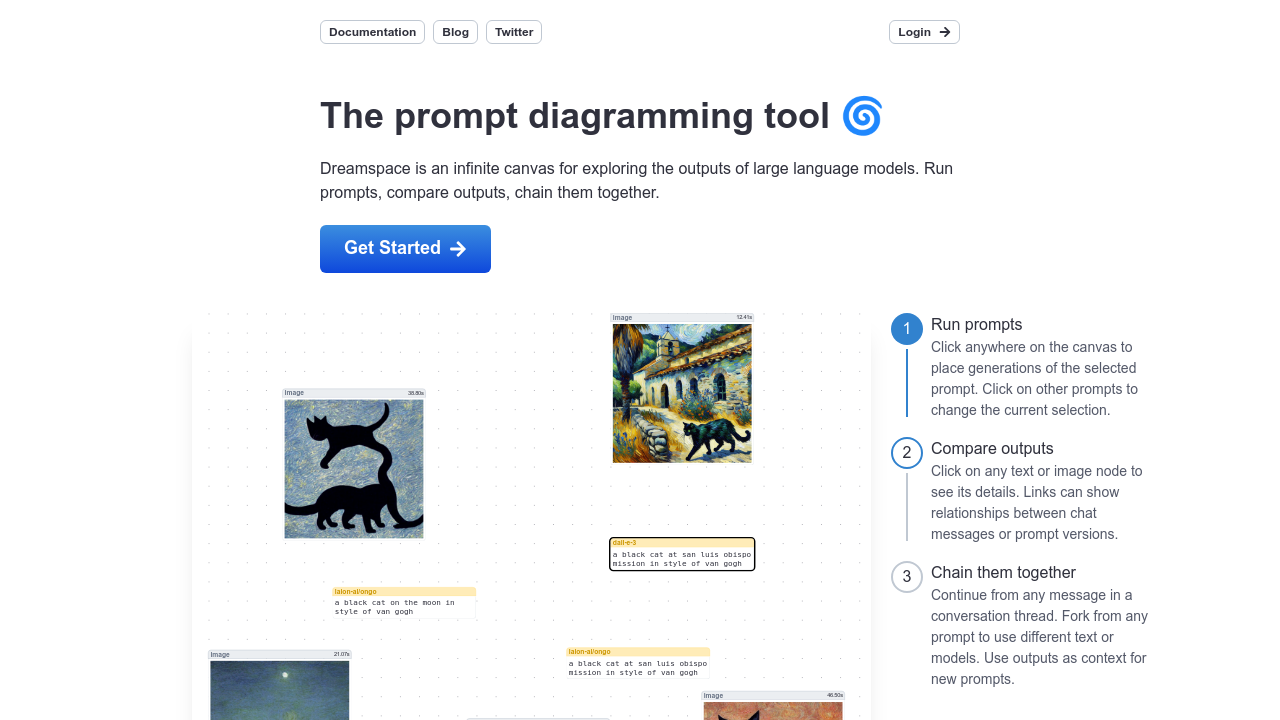 Dreamspace.art screenshot