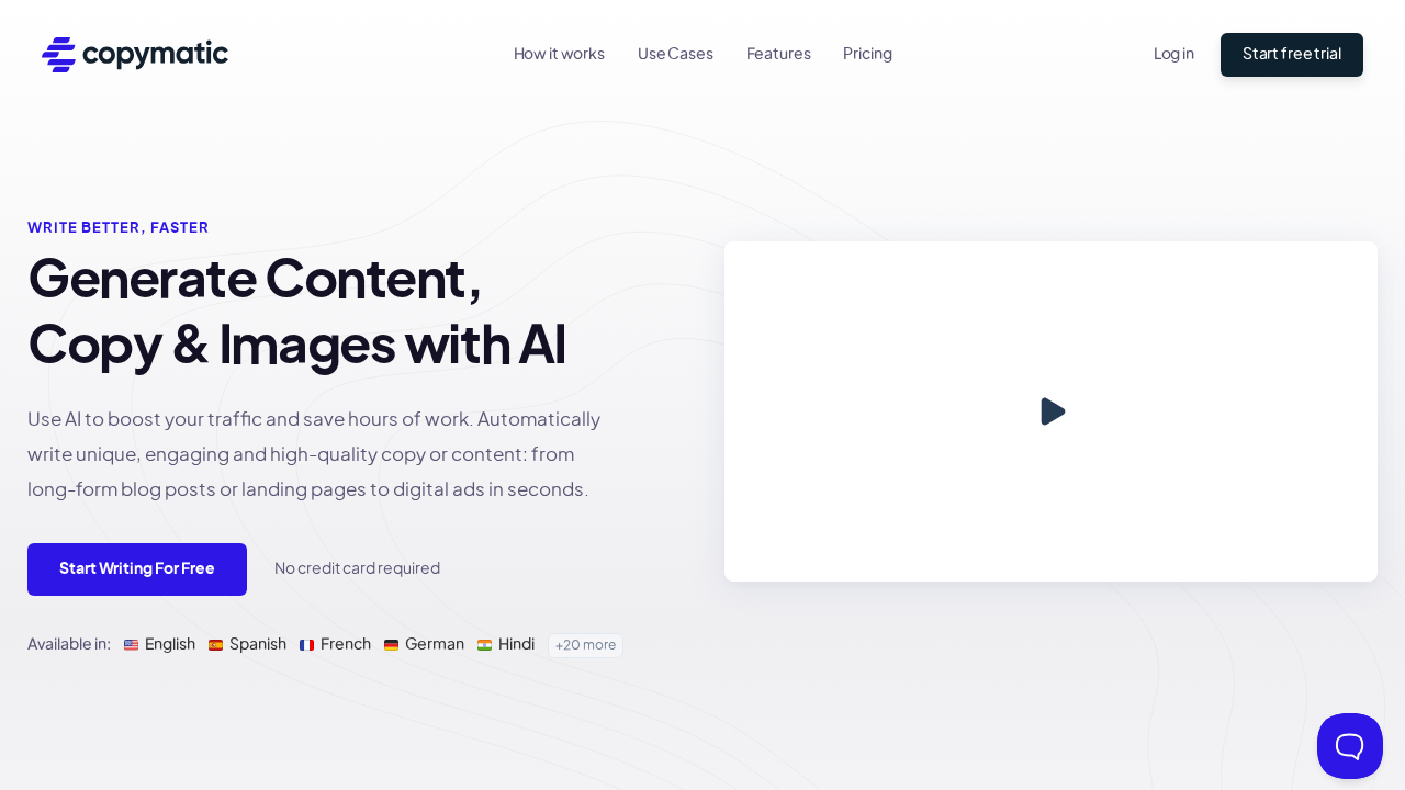 copymatic ai screenshot