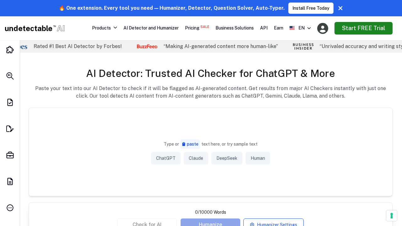 undetectable.ai screenshot