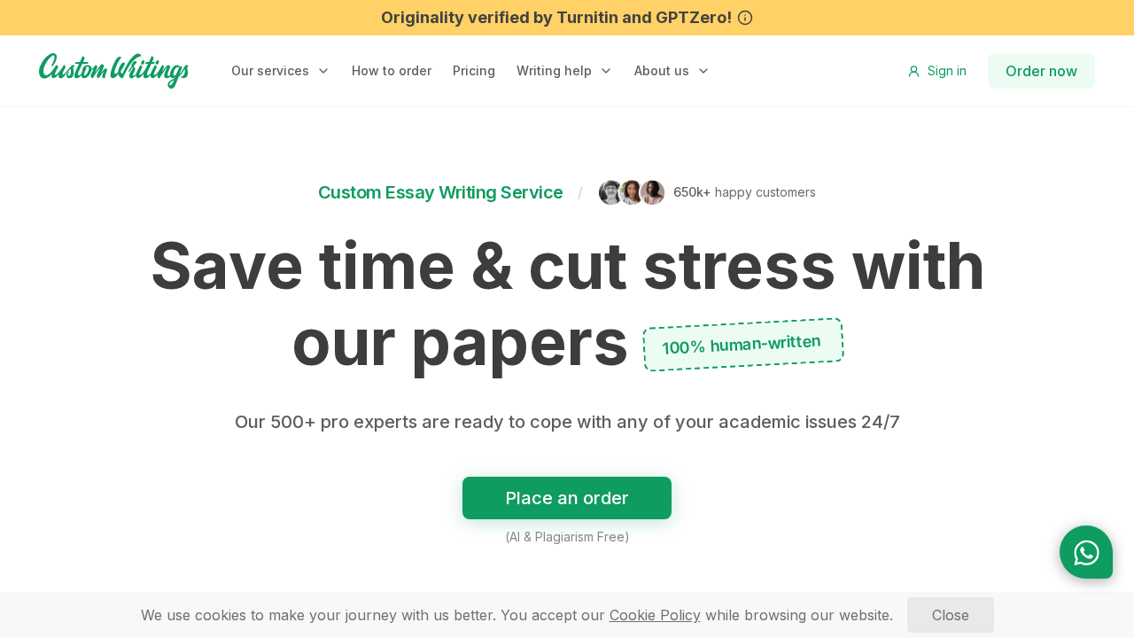 CustomWritings screenshot