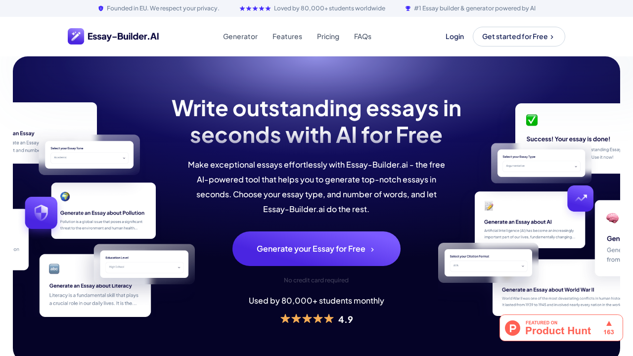 Essay-Builder.AI screenshot