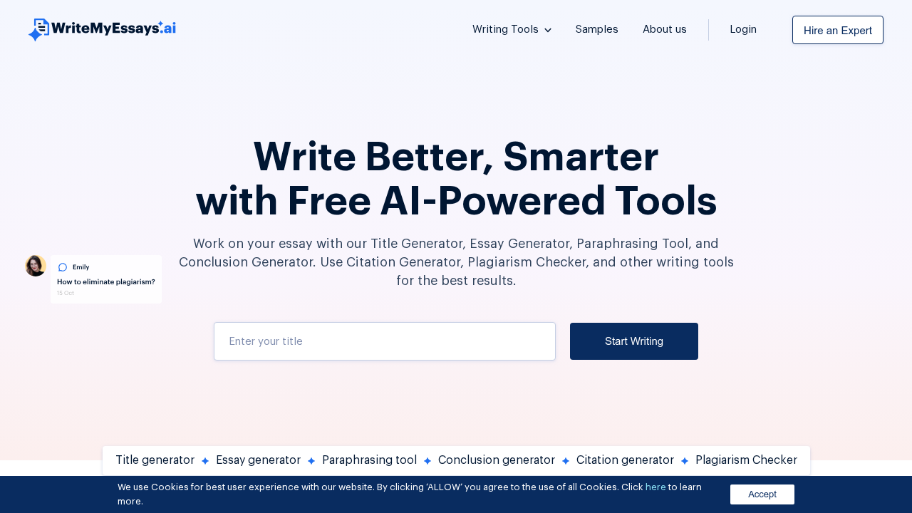 Write My Essays AI screenshot