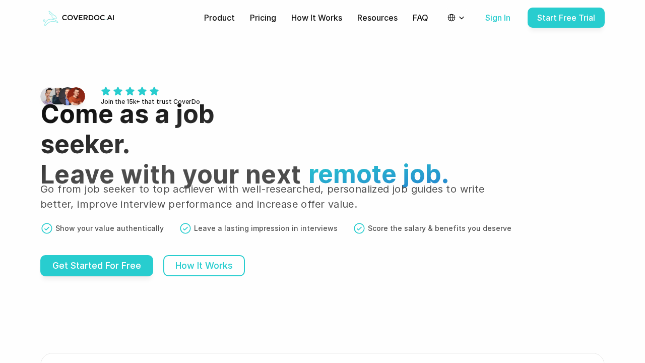 CoverDoc.ai screenshot