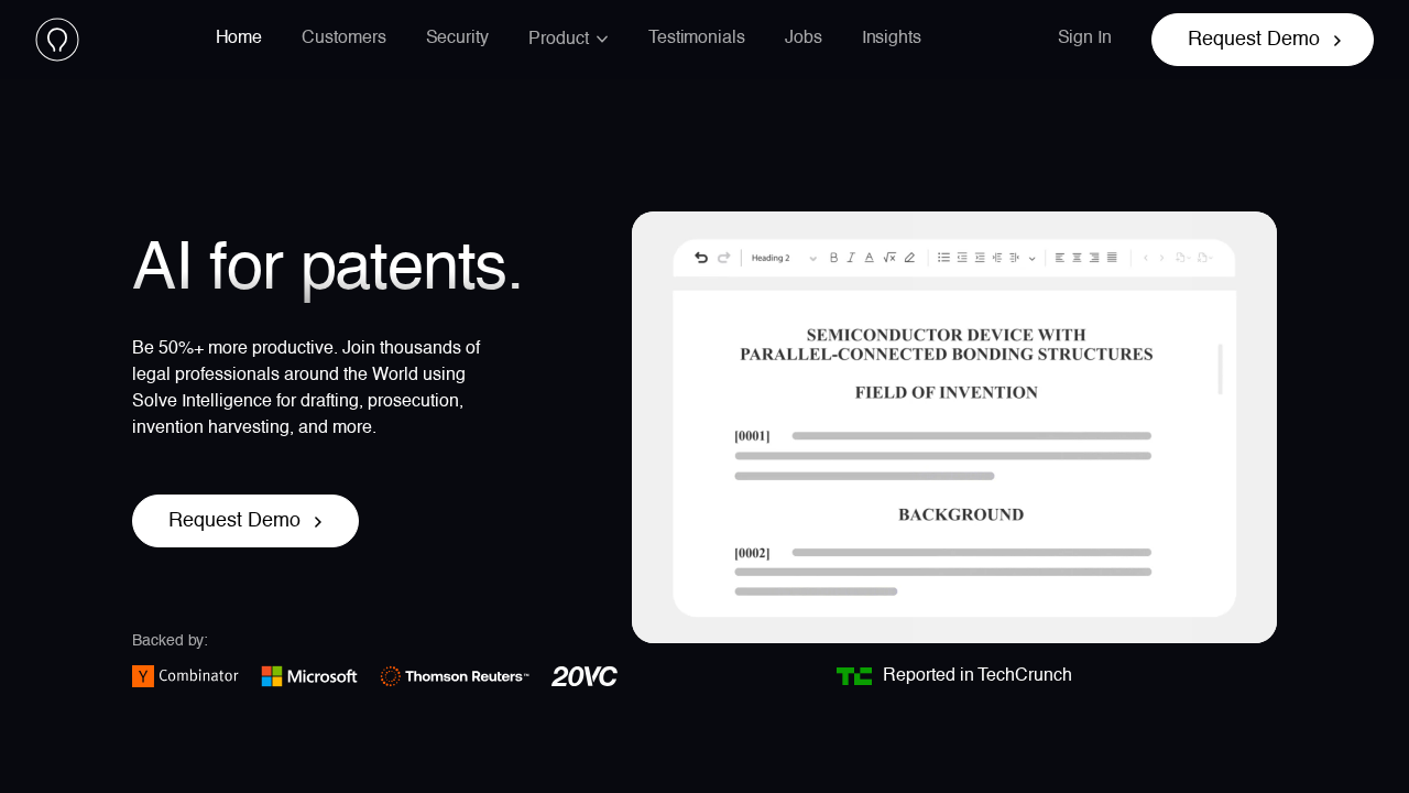 Solve Intelligence screenshot