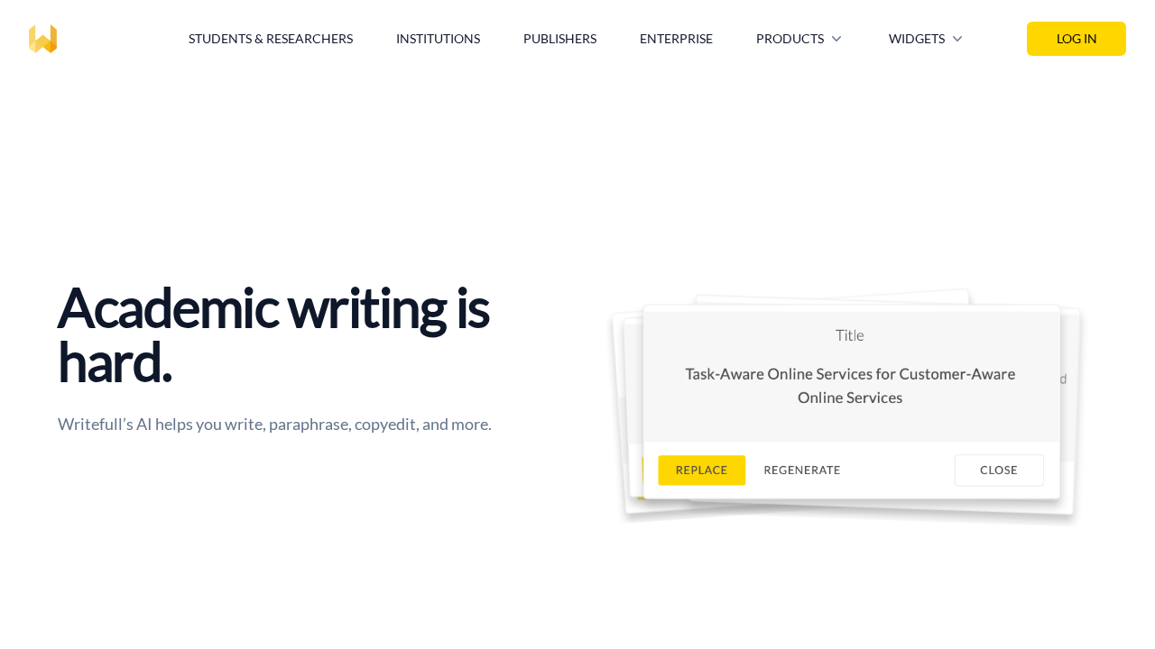 Writefull screenshot