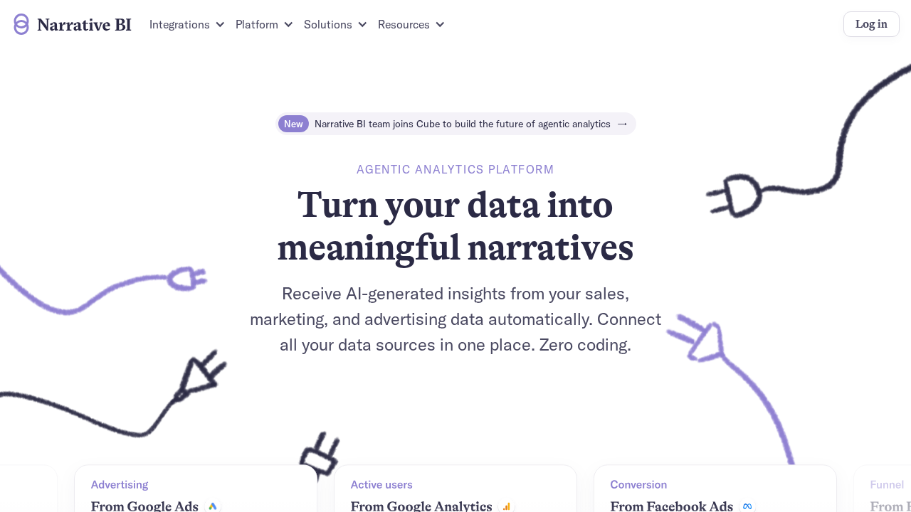 Narrative BI screenshot
