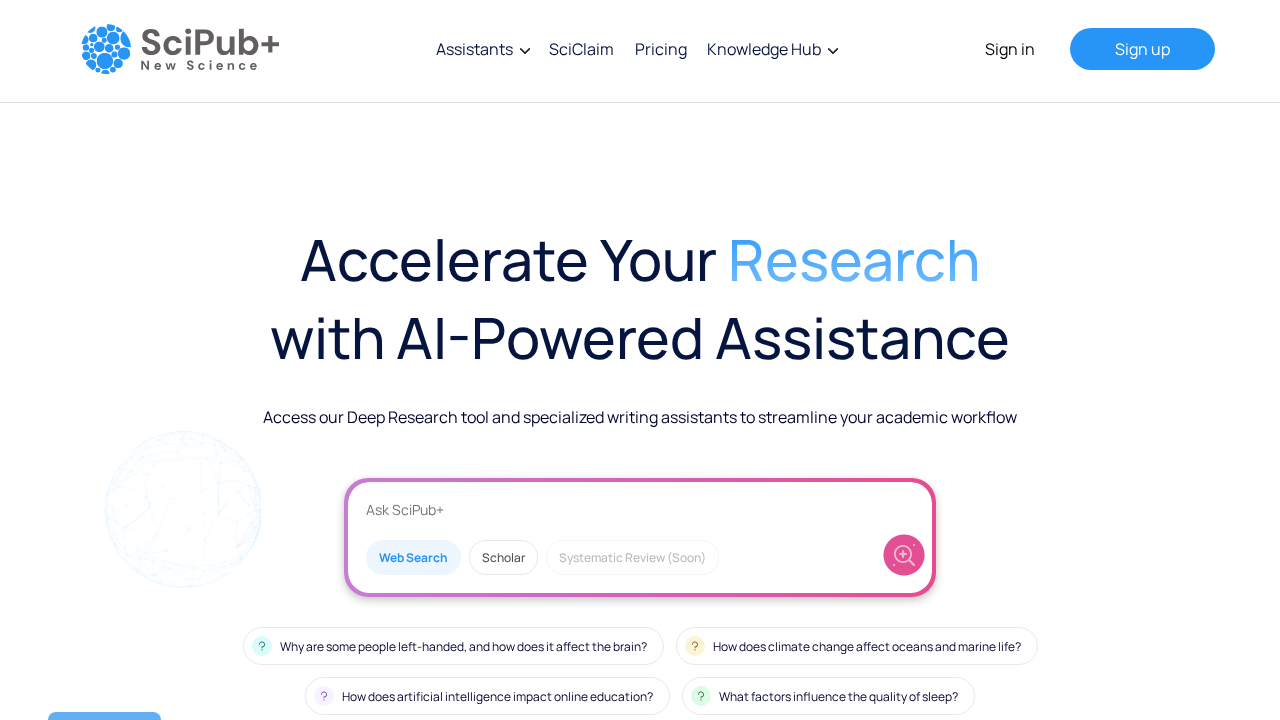 SciPubPlus screenshot
