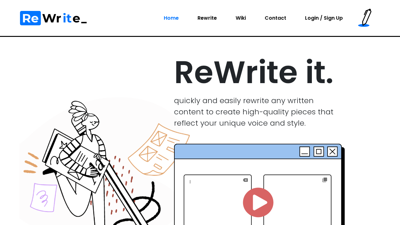 Rewriteit AI screenshot