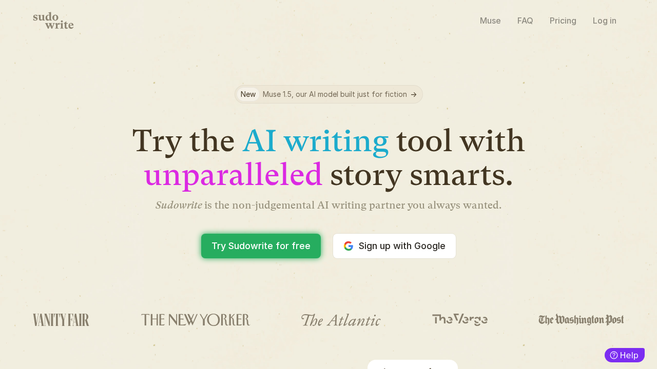 sudowrite screenshot
