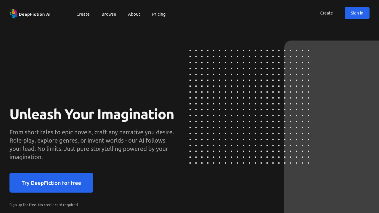 DeepFiction screenshot