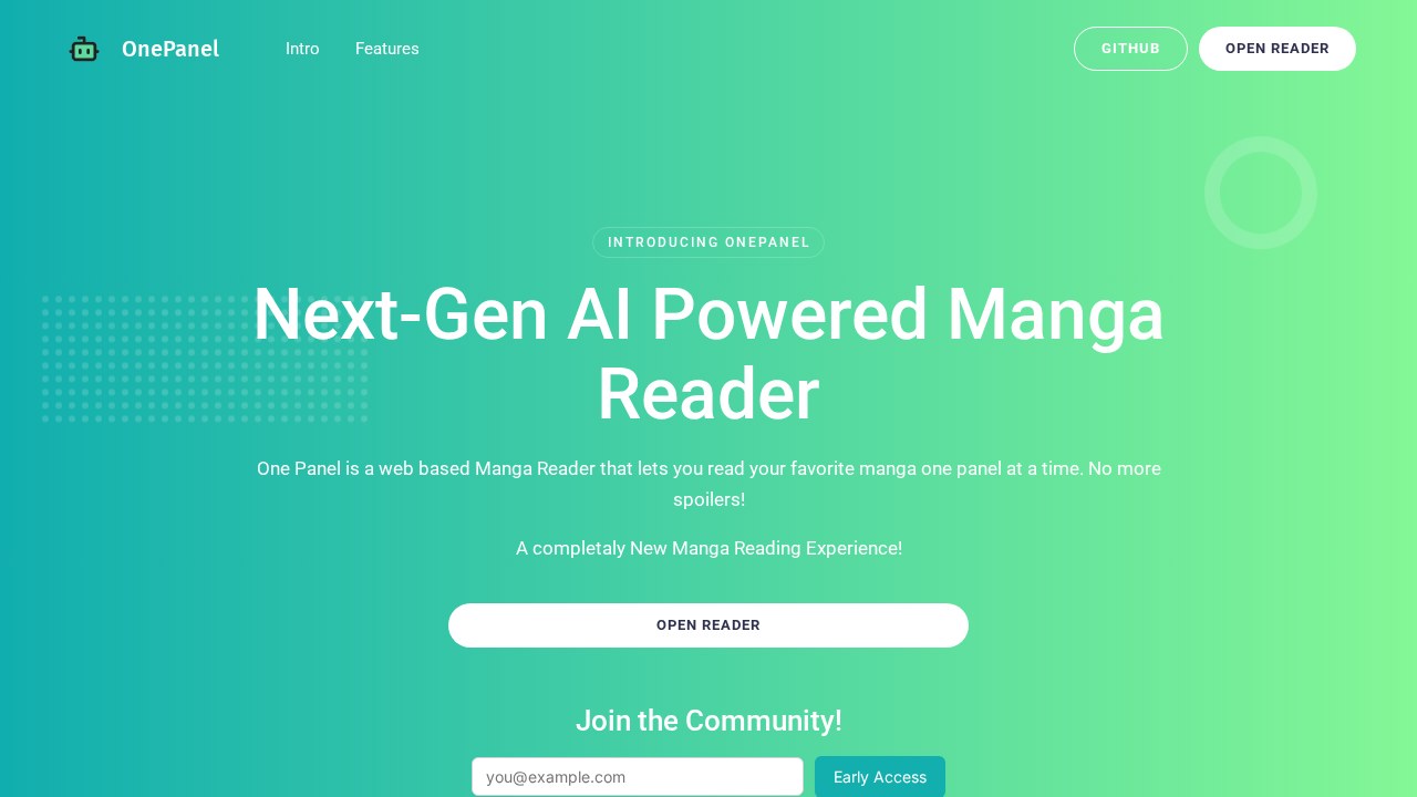 One Panel screenshot