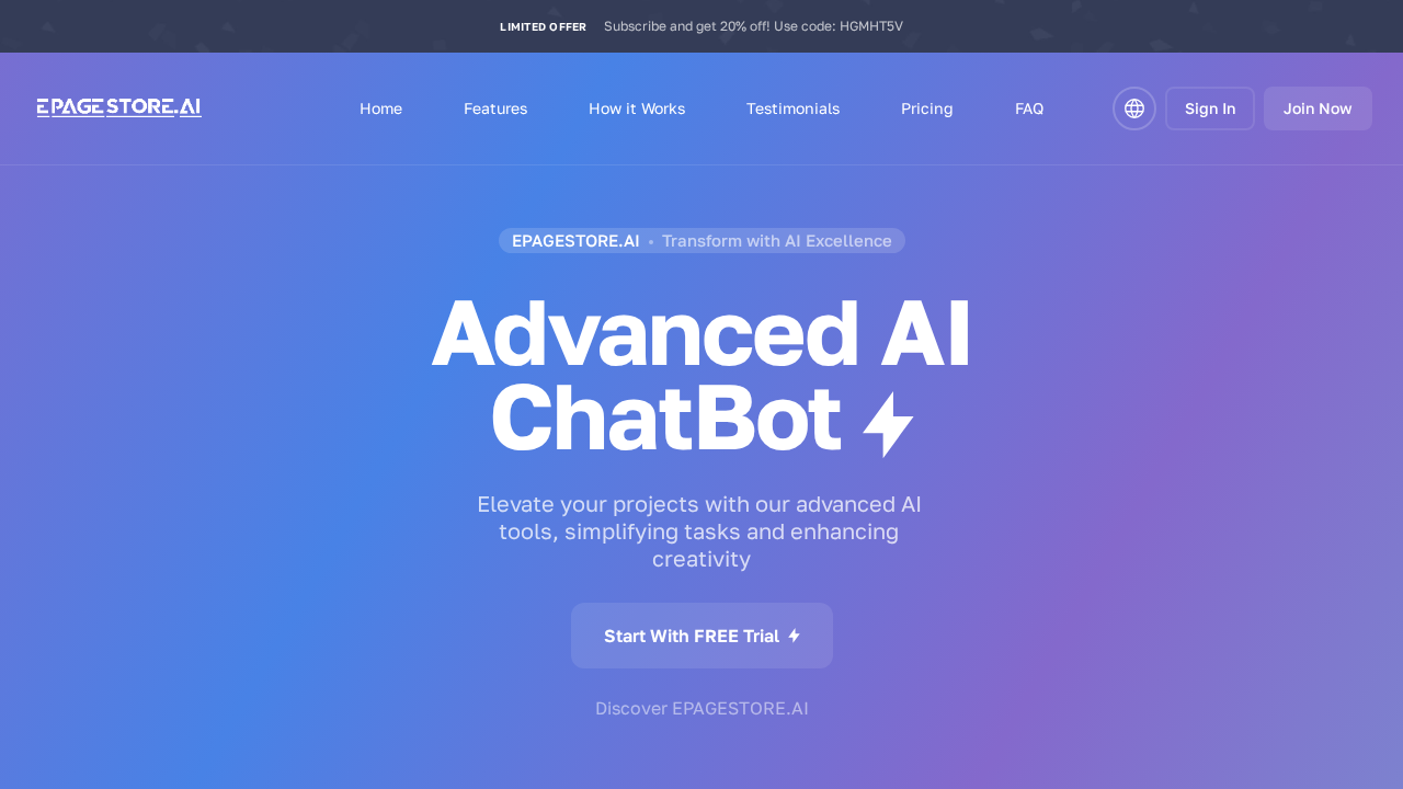Epagestore.ai screenshot